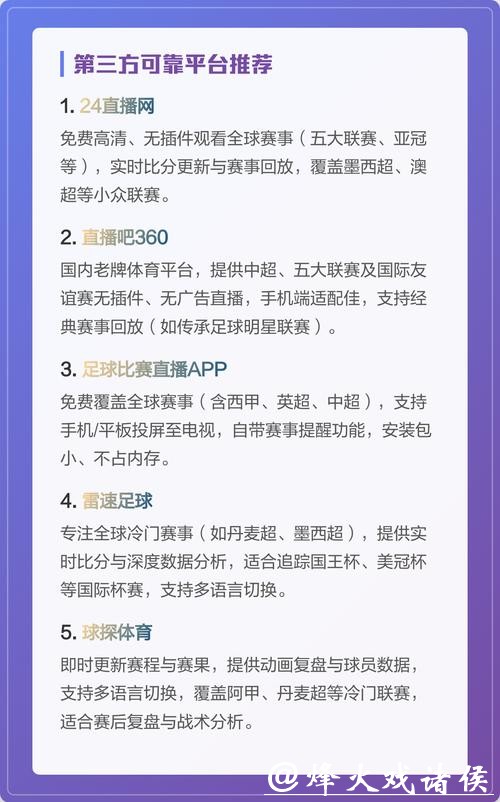 观看世界杯直播平台大全推荐